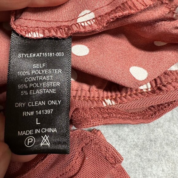 Long Sleeve Polka Dot Body Suit - Picture 9 of 11